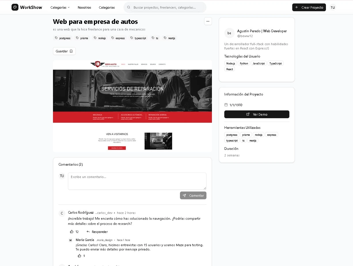 WorkShow - Red Social Freelance